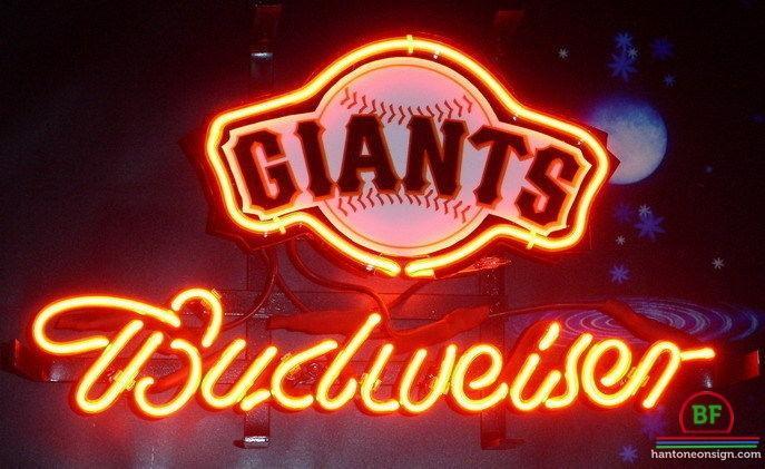 Custom Budweiser San Francisco Giants Neon Sign MLB Teams Neon Light