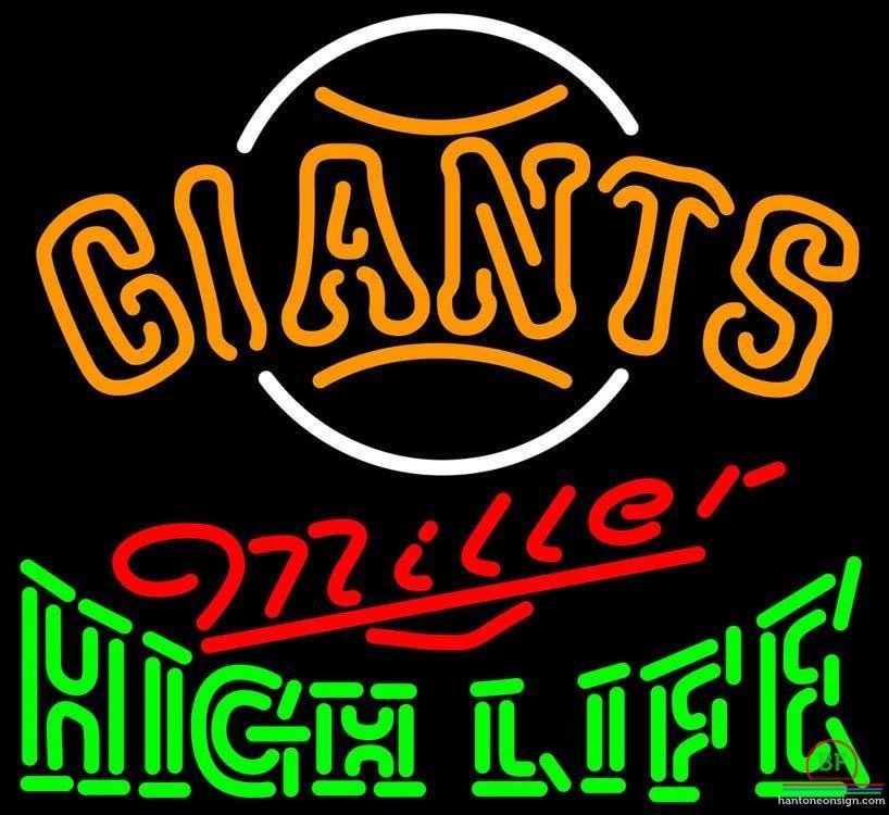 Custom Miller High Life San Francisco Giants Neon Sign MLB Teams Neon Light
