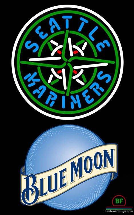 Custom Blue Moon Seattle Mariners Neon Sign MLB Teams Neon Light