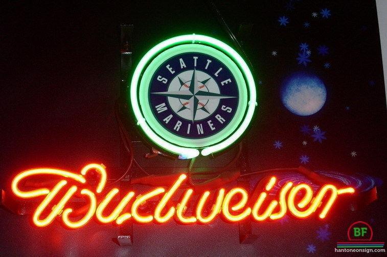 Custom Budweiser Seattle Mariners Neon Sign MLB Teams Neon Light