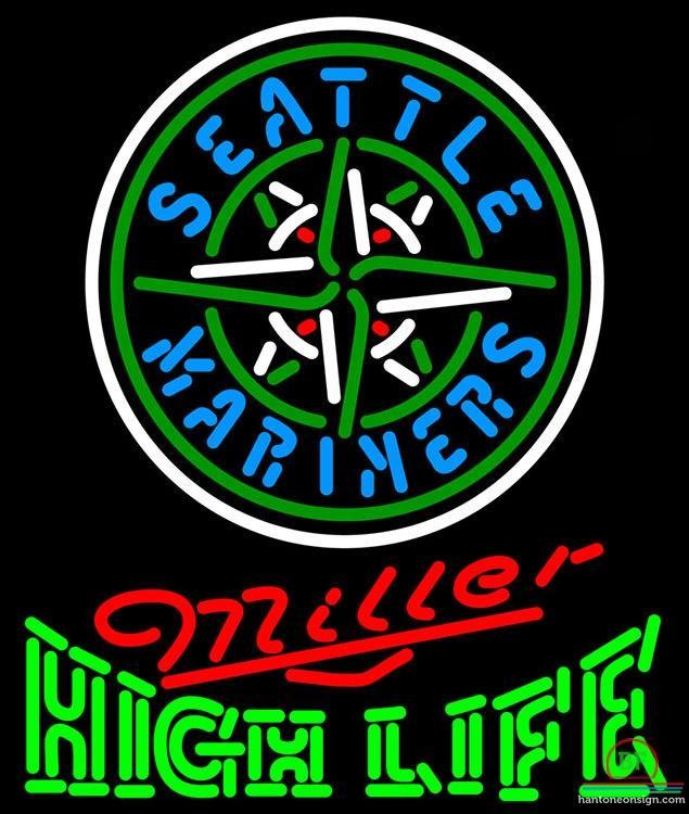 Custom Miller High Life Seattle Mariners Neon Sign MLB Teams Neon Light