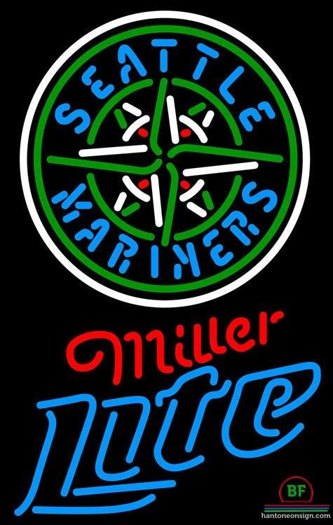 Custom Miller Lite Seattle Mariners Neon Sign MLB Teams Neon Light