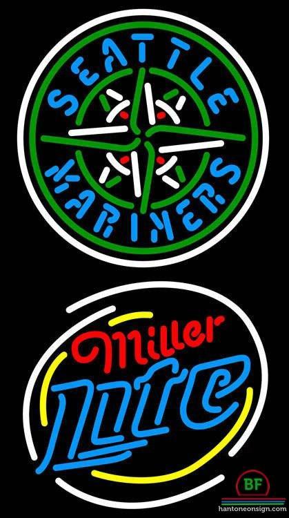 Custom Miller Lite Seattle Mariners Neon Sign MLB Teams Neon Light