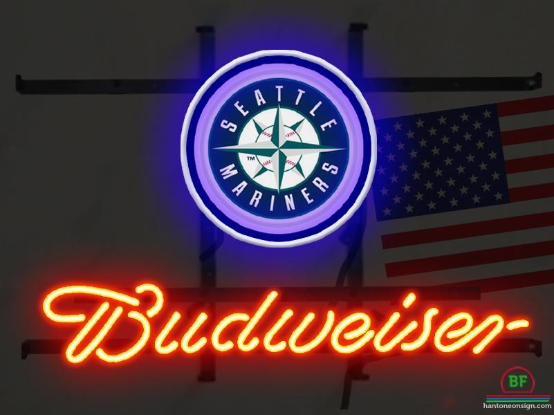 Custom Budweiser Seattle Mariners Neon Sign MLB Teams Neon Light