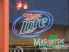 Custom Miller Lite Seattle Mariners Neon Sign MLB Teams Neon Light