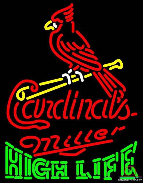 Custom Miller High Life St Louis Cardinals Neon Sign MLB Teams Neon Light