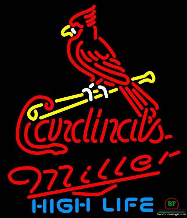 Custom Miller High Life St Louis Cardinals Neon Sign MLB Teams Neon Light