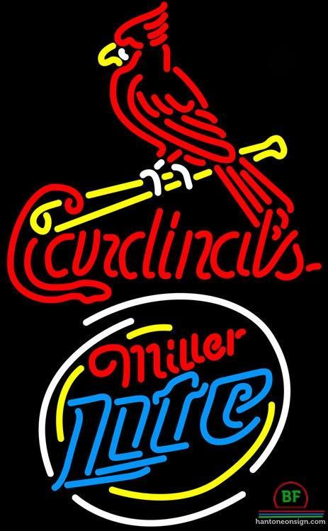 Custom Miller Lite St Louis Cardinals Neon Sign MLB Teams Neon Light