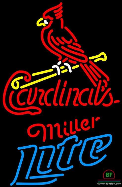 Custom Miller Lite St Louis Cardinals Neon Sign MLB Teams Neon Light
