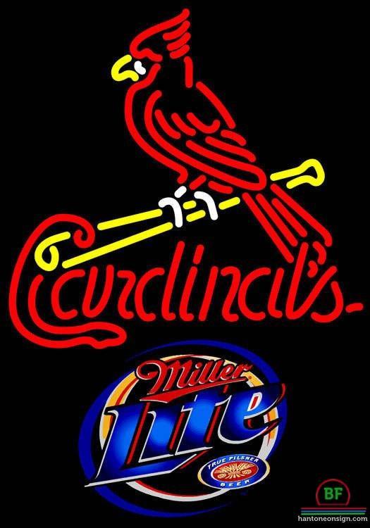 Custom Miller Lite St Louis Cardinals Neon Sign MLB Teams Neon Light