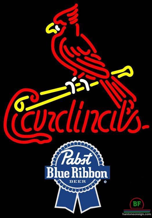 Custom Pabst Blue Ribbon St Louis Cardinals Neon Sign MLB Teams Neon Light