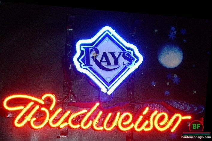 Custom Budweiser Tampa Bay Rays Neon Sign MLB Teams Neon Light
