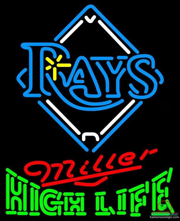 Custom Miller High Life Tampa Bay Rays Neon Sign MLB Teams Neon Light