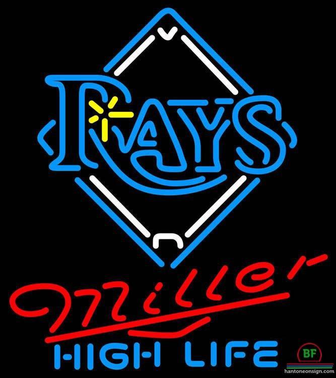 Custom Miller High Life Tampa Bay Rays Neon Sign MLB Teams Neon Light