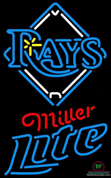 Custom Miller Lite Tampa Bay Rays Neon Sign MLB Teams Neon Light