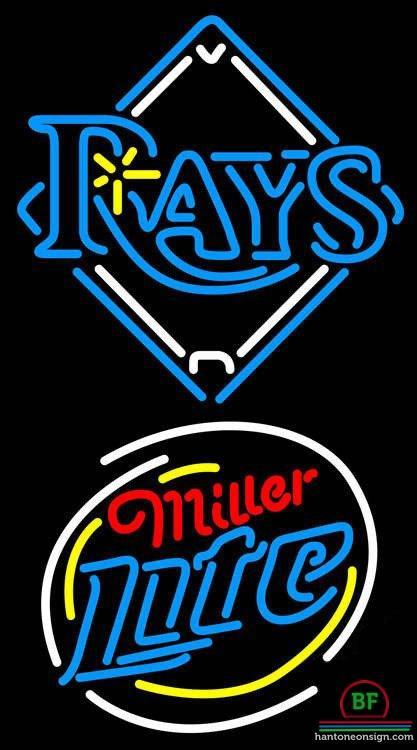 Custom Miller Lite Tampa Bay Rays Neon Sign MLB Teams Neon Light