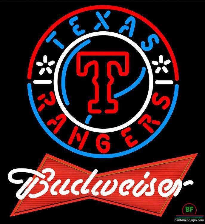 Custom Budweiser Texas Rangers Neon Sign MLB Teams Neon Light