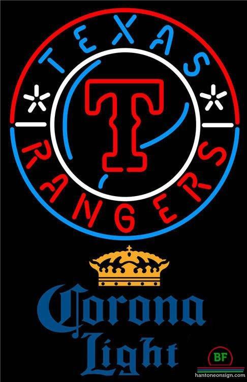 Custom Corona Light Texas Rangers Neon Sign MLB Teams Neon Light