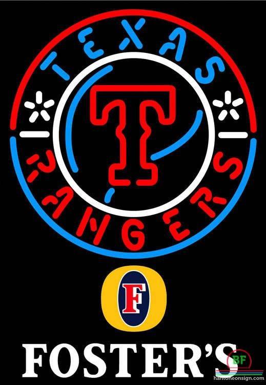 Custom Fosters Texas Rangers Neon Sign MLB Teams Neon Light
