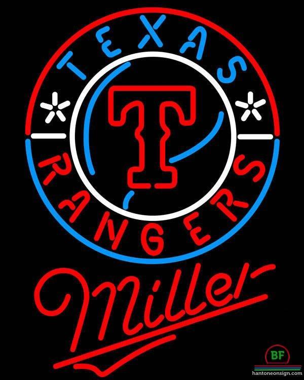 Custom Miller Texas Rangers Neon Sign MLB Teams Neon Light
