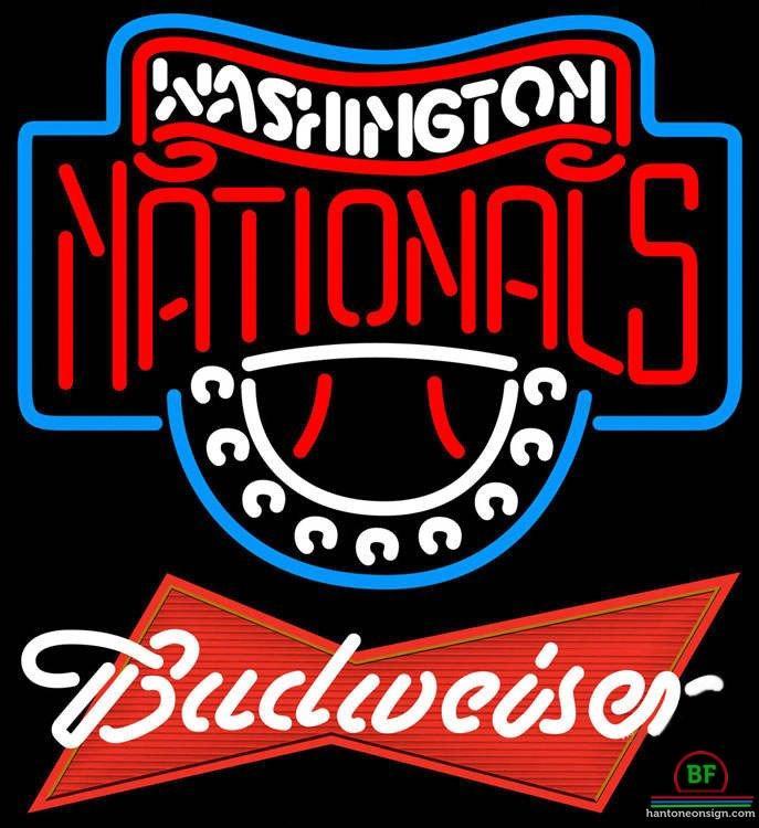 Custom Budweiser Washington Nationals Neon Sign MLB Teams Neon Light