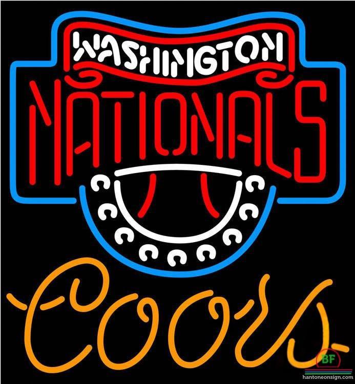 Custom Coors Light Washington Nationals Neon Sign MLB Teams Neon Light