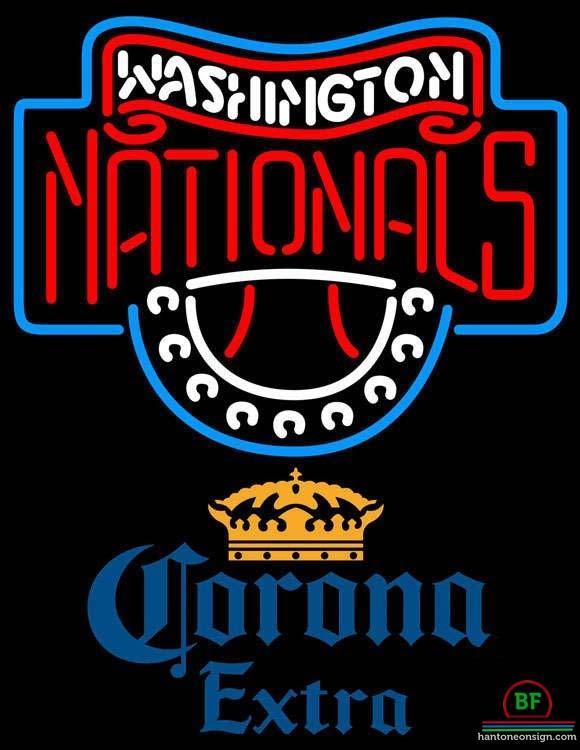Custom Corona Extra Washington Nationals Neon Sign MLB Teams Neon Light