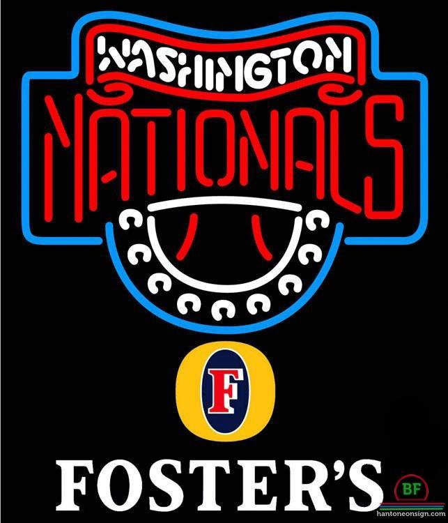 Custom Fosters Washington Nationals Neon Sign MLB Teams Neon Light