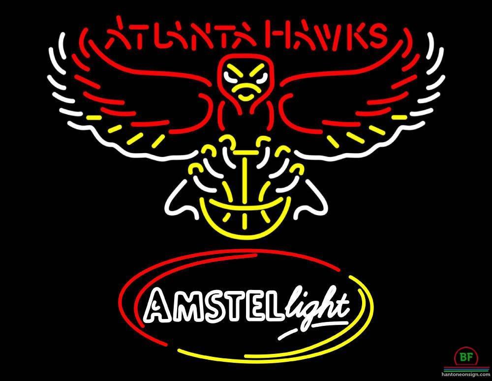Custom Amstel Light Atlanta Hawks Neon Sign NBA Teams Neon Light