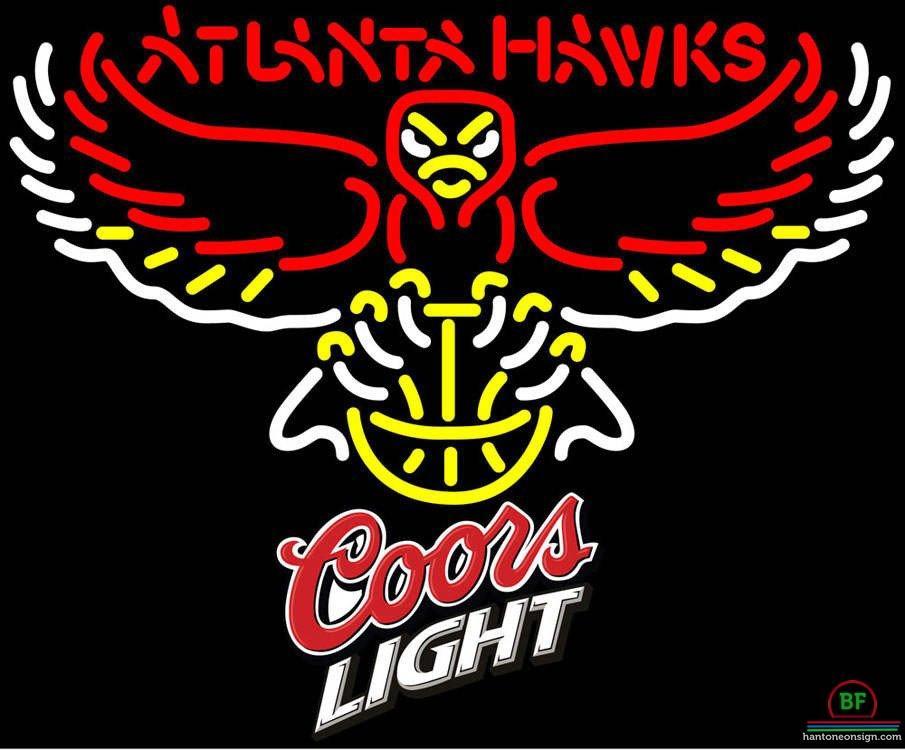 Custom Coors Light Atlanta Hawks Neon Sign NBA Teams Neon Light