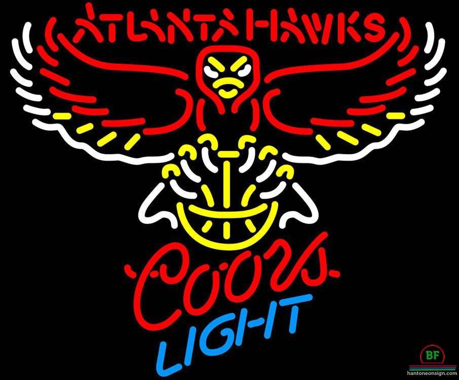 Custom Coors Light Atlanta Hawks Neon Sign NBA Teams Neon Light