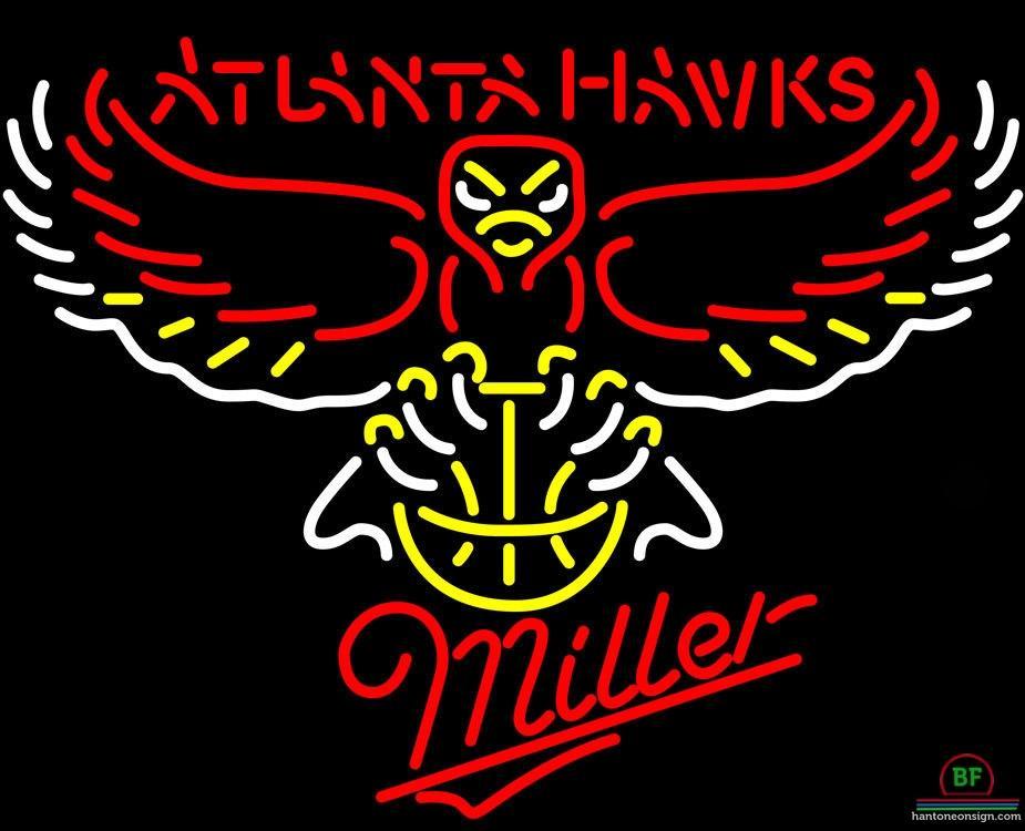 Custom Miller Atlanta Hawks Neon Sign NBA Teams Neon Light