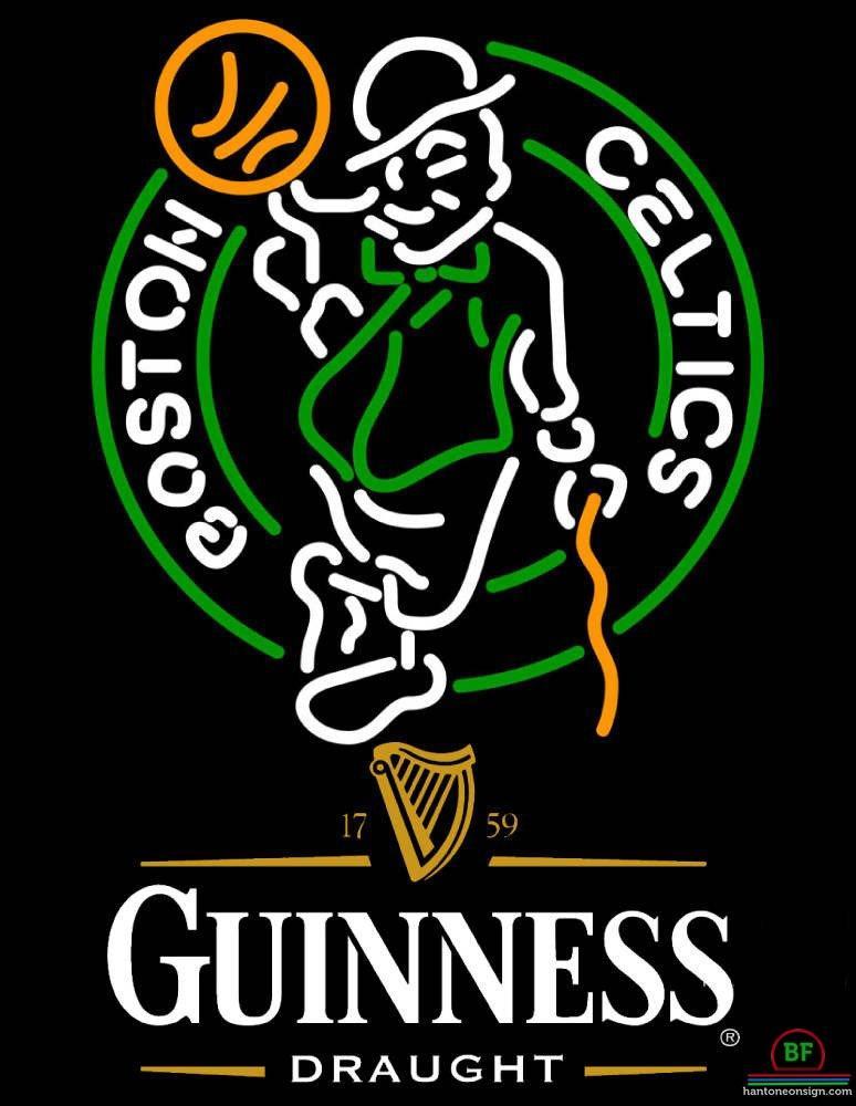 Custom Guinness Draught Boston Celtics Neon Sign NBA Teams Neon Light