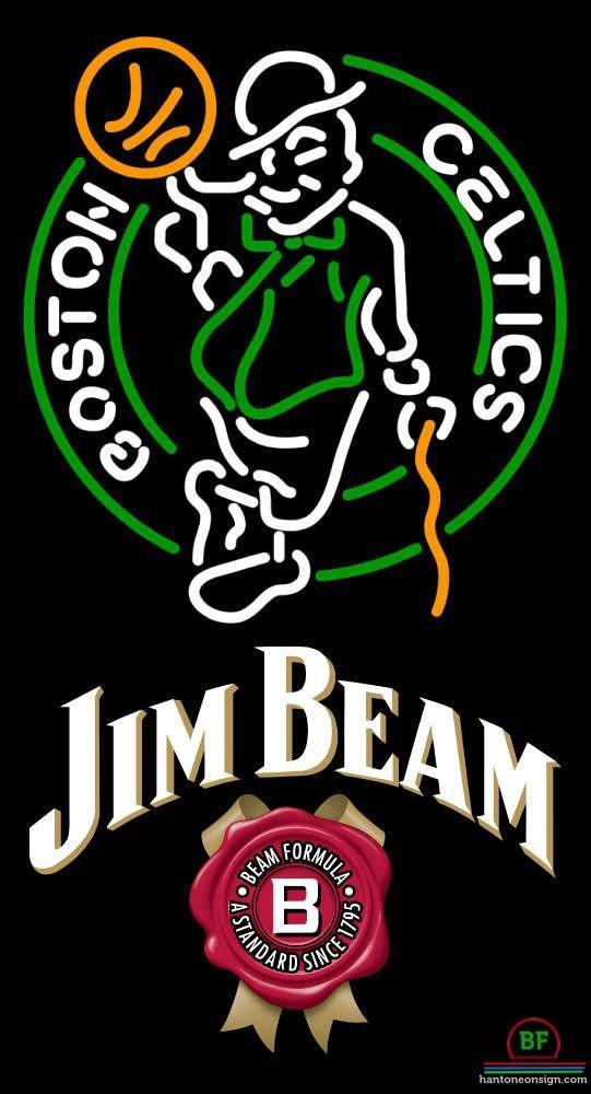 Custom Jim Beam Boston Celtics Neon Sign NBA Teams Neon Light