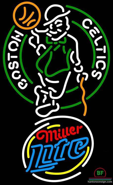 Custom Miller Lite Boston Celtics Neon Sign NBA Teams Neon Light