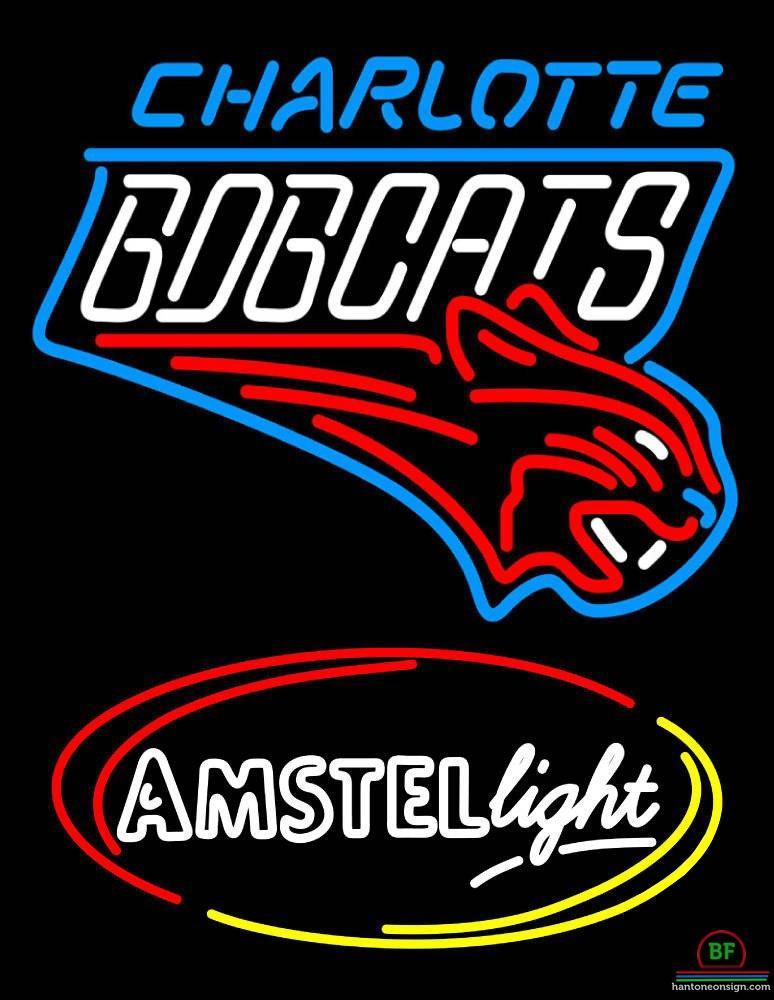 Custom Amstel Light Charlotte Bobcats Neon Sign NBA Teams Neon Light