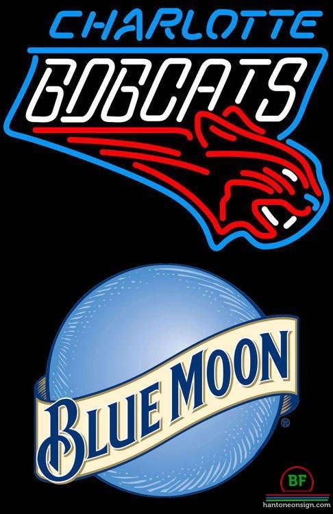 Custom Blue Moon Charlotte Bobcats Neon Sign NBA Teams Neon Light