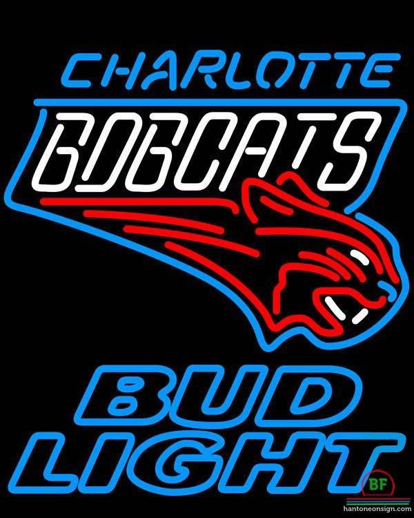 Custom Bud Light Charlotte Bobcats Neon Sign NBA Teams Neon Light