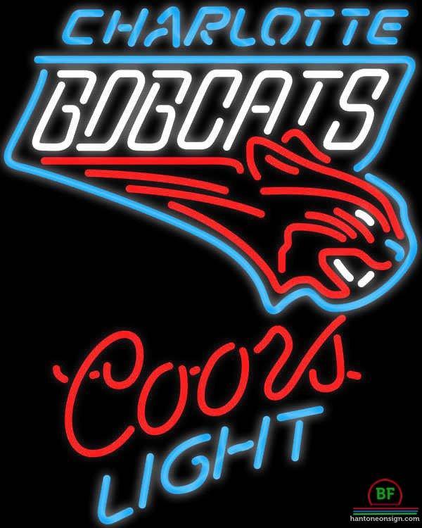 Custom Coors Light Charlotte Bobcats Neon Sign NBA Teams Neon Light