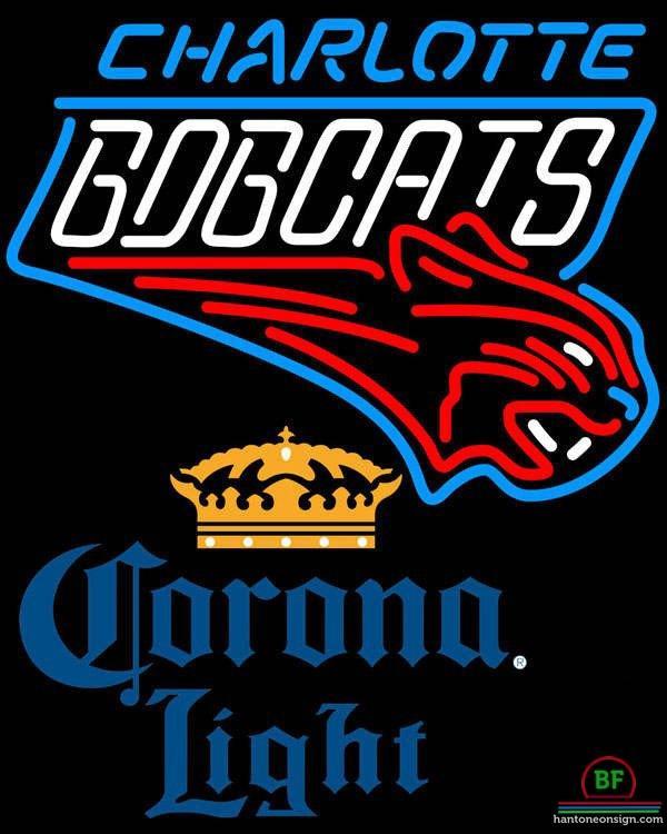 Custom Corona Light Charlotte Bobcats Neon Sign NBA Teams Neon Light