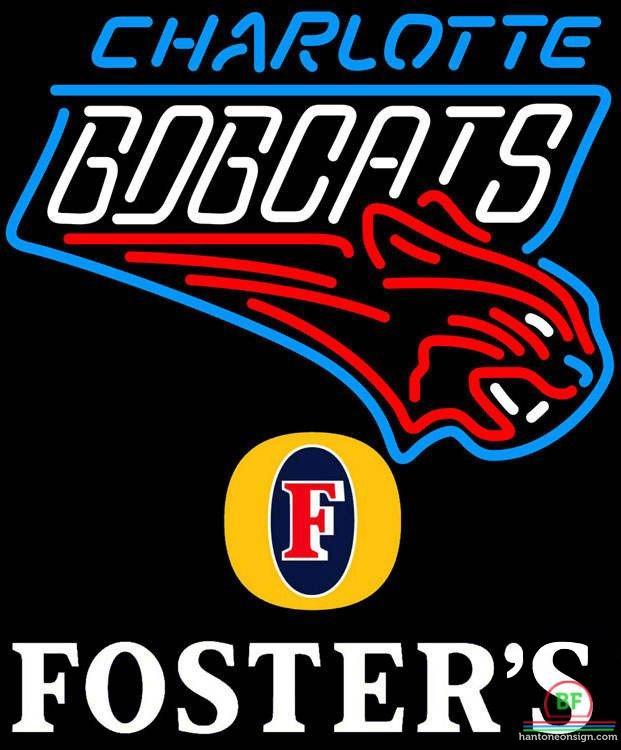 Custom Fosters Charlotte Bobcats Neon Sign NBA Teams Neon Light