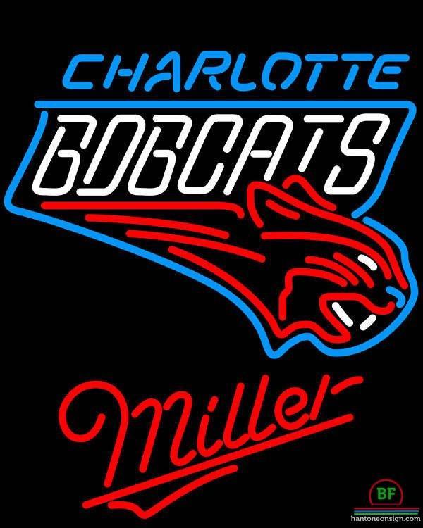 Custom Miller Charlotte Bobcats Neon Sign NBA Teams Neon Light