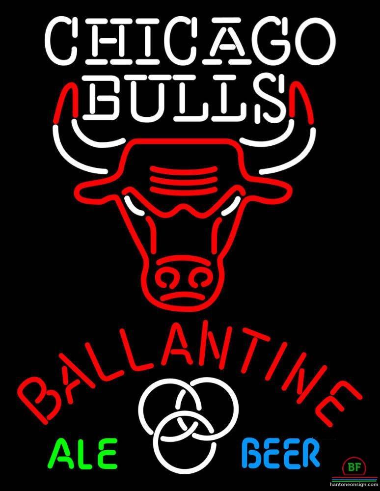 Custom Ballantine Chicago Bulls Neon Sign NBA Teams Neon Light