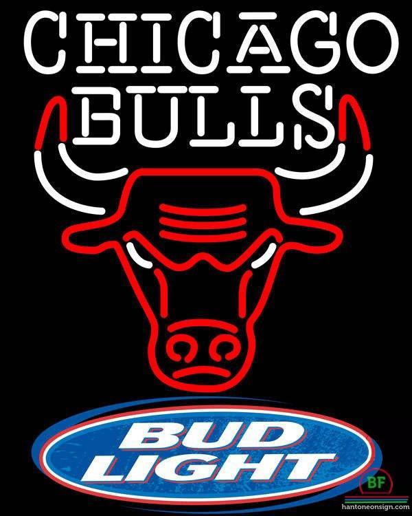 Custom Bud Light Chicago Bulls Neon Sign NBA Teams Neon Light
