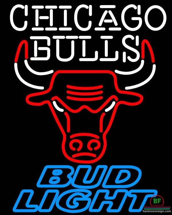 Custom Bud Light Chicago Bulls Neon Sign NBA Teams Neon Light