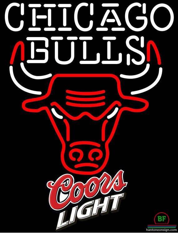 Custom Coors Light Chicago Bulls Neon Sign NBA Teams Neon Light