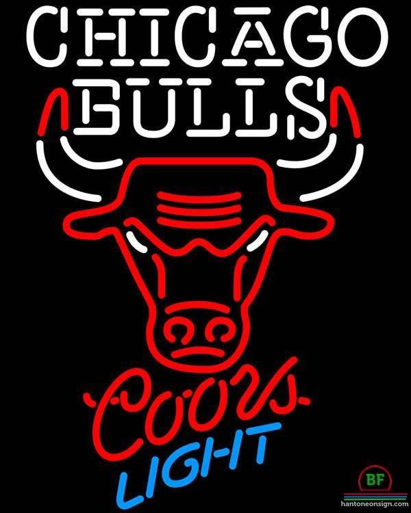 Custom Coors Light Chicago Bulls Neon Sign NBA Teams Neon Light