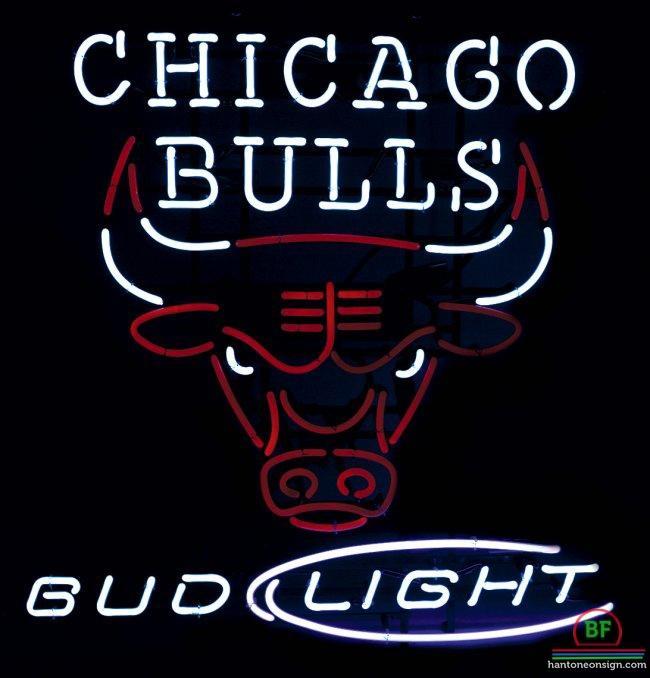 Custom Bud Light Chicago Bulls Neon Sign NBA Teams Neon Light