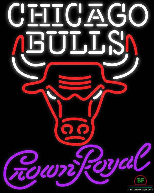 Custom Crown Royal Chicago Bulls Neon Sign NBA Teams Neon Light