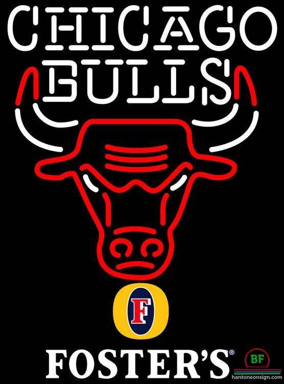 Custom Fosters Chicago Bulls Neon Sign NBA Teams Neon Light